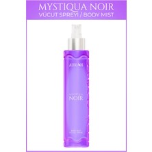 Auran Mystiqua Noir Kadın Vücut Spreyi Tropik Koku 150ml Ferahlatıcı Etki Sunar