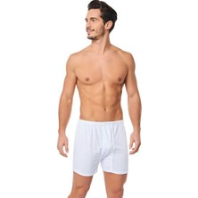 0110 Tutku Erkek Paçalı Don 6lı Paket Beyaz