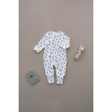 Oh la la Koala For Little Ones Zürafa Baskılı Calmy Serisi Kendinden Patikli Tulum