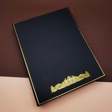 Ett Kaligrafi Kalem ve Vintage Tasarım Deri Defter