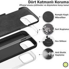 Data Store 15 Plus ile Uyumlu Kılıf, Silikon Kılıf, Darbeye Dayanıklı Koruyucu Kapak Çizilmez Içi Komple Mikrofiber Astarlı Telefon Kılıfı (Siyah)