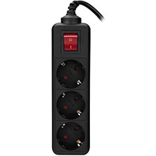 Data Store Spg3-X-3 1.5m 3lü Akım Kor.kutu Siyah Priz