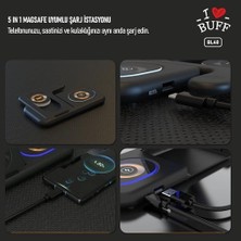 Data Store Labs Buff BL40 5in1 Telefon Kulaklık Tutucu Kablosuz LED Işıklı Hızlı Şarj Standı