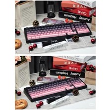 Data Store Ajazz AK980 Kablosuz Hot-Swap Tft Ekranlı Mekanik Oyun Klavyesi 8.000 Mah Batarya Pembe - Switch