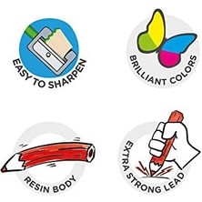 Data Store Tita Maxi Üçgen Kuru Boya Kalemi 12'li