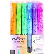 Data Store Deep Mekanik Kurşun Kalem Pastel Doğa Serisi 0.7 mm 6'lı Set