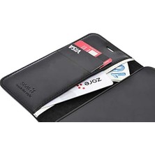 Data Store Oppo A38 Kılıf Kar Deluxe Kapaklı Kılıf (Siyah)