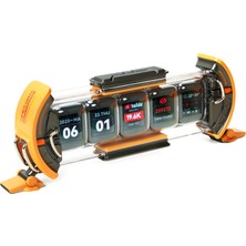 Divoom Times Gate 5 Ekranlı Rgb Işıklı Akıllı Dijital Saat, Dekor resim çerçevesi, Sarı