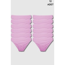 5001 Gümüş Kadın Bikini Kom 12LI Paket Pembe