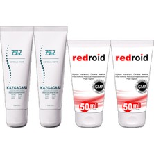 ZZZ Kaz Gagası Kremi 2 Adet 100 ml Corydalis Cream + 2 Adet Redroid 50 ml Analbakım Kremi