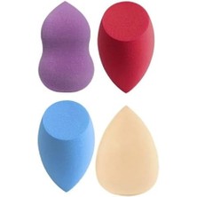 Data Store 4 Lü Makyaj Süngeri, Fondöten Süngeri, Pudra Süngeri, Kapatıcı Süngeri, Güneş Kremi Süngeri, Bb Krem Süngeri 4 Farklı Renkte 4 Lü Armut Profesyonel Makyaj Süngeri