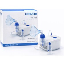 Omron C102 Total Nebulizatör Kompresörlü Buhar Makinesi Nebulizer Solunum Cihazı