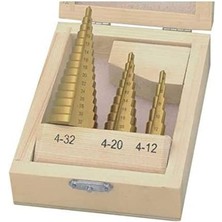 Data Store W 3500, Kademeli Sac Delme Seti (3 Parça), Pirinç