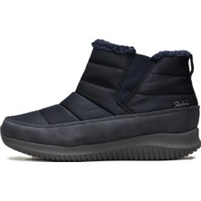 Skechers Ultra Flex-Shawty Memory Foam Womens Boat Hafızalı Taban Kürklü Kadın Bot Lacivert