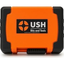 Data Store Ush 36 Parça Vidalama Ucu Seti, Manyetik Bit Tutucu, 1/4 Inç, Ph, Pz, Torx, Hex, Düz Uçlar, Torsiyonlu Endüstriyel Uç Seti, Saklama Kutulu, Alman Üretim Kalitesi, Premium Kalite