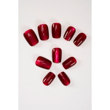 Pop Beauty Takma Tırnak Seti & Zararsız Yapıştırıcı, Cat Eye