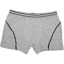 0133 Tutku Çocuk Elastan Boxer 6lı Paket Gri