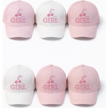 P-Y26140-06 Kitti 1-4 Girl Baskılı Kız Şapka 6lı