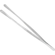 Mikasso Yiyecek Servis Maşası Air Fryer Şef Cımbızı Et Kızartma Barbekü Aleti 30 cm Çelik Beyaz