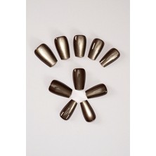 Pop Beauty Takma Tırnak Seti & Zararsız Yapıştırıcı, Cat Eye