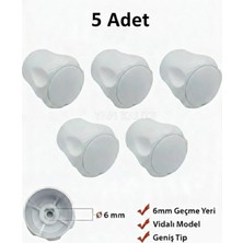 Mikasso Radyatör Vanası Başlığı 5 Adet 6mm Vidalı ve Kapaklı Petek Vanası Başlığı