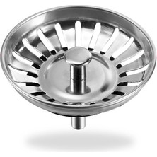 Mikasso Çöpmak Süzgeç Mutfak Lavabo Sifon Gider Metal Tıpa Süzgeci 8cm Paslanmaz Çelik
