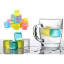 Mikasso Renkli Buz Kovası Tükenmez Serinletici Buz Küpleri 20 Adet Plastik