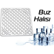 Mikasso Plastik Damacana Altı Zemin Koruyucu Damacana Altlığı Plastik 35 x 50 Beyaz