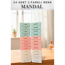Mikasso 24'lü Premium Plastik Yaysız Mandal, Kırılmaz Mandal, Çamaşır Mandalı, Yaysız Mandal, Poşet Klipsi 5