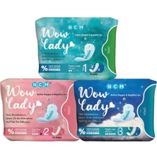 WOW LADY HİJYENİK ORGANİK PED SET 3'LÜ