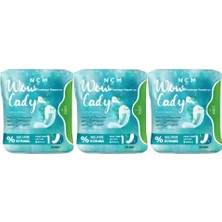 NCM INTERNATIONAL A.Ş. NCM WOW LADY HİJYENİK ORGANİK GÜNLÜK PED SET 3'LÜ