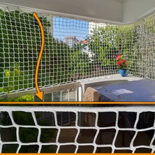 Morilu Güvenlik Filesi 5 cm Göz 6mm Ip - Balkon Inşaat Merdiven Raf Havuz Iş Güvenlik Ağı