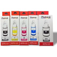 Data Store 100 ml Uyumlu Ink, 5 Kartuşlu Yazıcılar Için Uyumlu 5 Adet Mürekkep Seti (Akıllı Mürekkep)