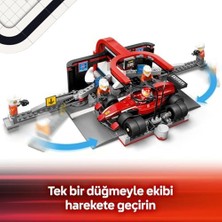 Data Store City Ferrari Arabalı F1 Pit Stop ve Pit Ekibi 60443-6 Yaş ve Üzeri Çocuklar Için Yarış Arabası Içeren Yaratıcı Oyuncak Yapım Seti, Doğum Günü Hediyesi (322 Parça)