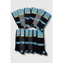 Dündar Çorap 5527 Dündar Erkek Plus Likra Çorap 12LI Paket J.asorti