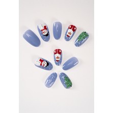 Pop Beauty Takma Tırnak Seti, Christmas'a (Yılbaşı) Özel Nail Art- Limited Edition
