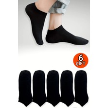 Pamuksu 6lı Patik Çorap 36-40 Siyah