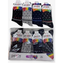 Pelin Kadın Desenli Çorap 12LI