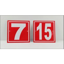 Mikasso 87 Numara Kapı Numarası 10X10 Cm, Bina, Apartman, Işyeri,villa Numarası