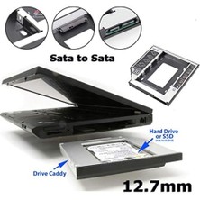 Data Store AL-4717 12.7 mm Sata HDD Harddisk Caddy Kızak Kutu Laptop SSD Notebook Ikinci HDD Takma