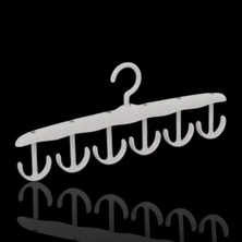 Mikasso 6 Kancalı Dolap Içi Askı Pratik Plastik Düzenleyici Aparat Elbise Aksesuar Askısı Dolap Organizeri P