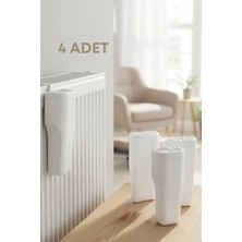 Mikasso 4 Adet Kalorifer Petek Suluğu, Oda Nemlendirici Kalorifer Suluğu, Radyatör Petek Deco Beyaz Tr