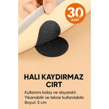 Mikasso 30 Adet Kendinden Yapışkanlı Halı Koltuk Örtüsü Sabitleyici, Kendinden Yapışkanlı Cırt Bant Beyaz