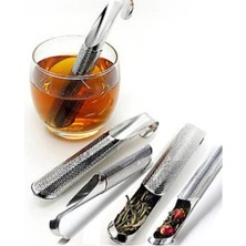 Mikasso Paslanmaz Çelik Çay Süzgeci Obsterm Dik Çay Difüzör Asılı Kanca Kolu Çubuk Boru Demleme Süzgeci Pasl