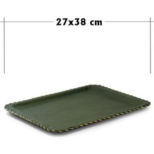 Grand Cam Premium Deri Dokulu Sunum Tepsisi | 27X38 cm