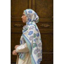 Levamor Kadın Empirme Soft Flory Şal Desenli Pamuklu Likralı Yumuşak Dokulu Şık Şal