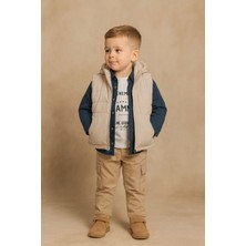 GMG Collection Baby 4lü Yelekli Müslın Gömlekli Pantolon Takım 1y 2y 3y 4y Erkek