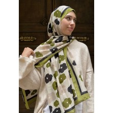 Levamor Kadın Empirme Soft Flory Şal Desenli Pamuklu Likralı Yumuşak Dokulu Şık Şal