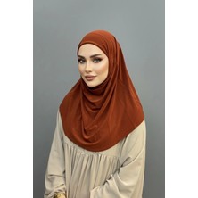 Levamor Kadın Viskon Likralı Kendinden Boneli Pratik Hazır Şal