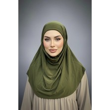 Levamor Kadın Viskon Likralı Kendinden Boneli Pratik Hazır Şal